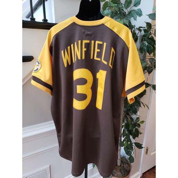 Dave Winfield Baseball Jersey Men Size 3X San Diego Padres Short Sleeve V-Neck - Picture 11 of 11